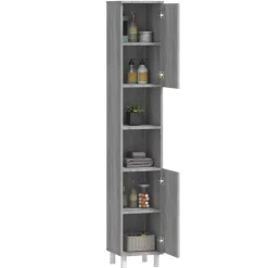 vidaXL Badkamerkast 80x33x60 cm bewerkt hout sonoma eikenkleurig