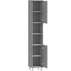 vidaXL Badkamerkast 80x33x60 cm bewerkt hout sonoma eikenkleurig
