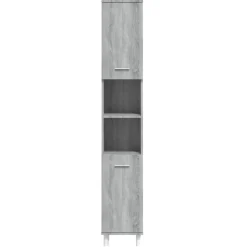 vidaXL Badkamerkast 80x33x60 cm bewerkt hout sonoma eikenkleurig