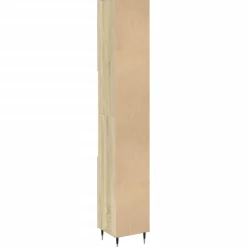 vidaXL Badkamerkast 30x30x190 cm bewerkt hout sonoma eikenkleurig