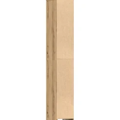 vidaXL Badkamerkast 30x30x183,5 cm bewerkt hout artisanaal eikenkleur