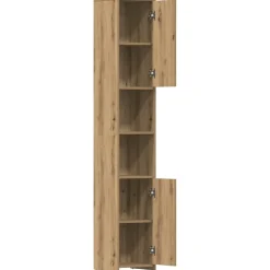vidaXL Badkamerkast 30,5x30x95 cm bewerkt hout sonoma eikenkleurig