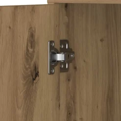 vidaXL Badkamerkast 30,5x30x95 cm bewerkt hout sonoma eikenkleurig