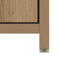 vidaXL Badkamerkast 30,5x30x95 cm bewerkt hout sonoma eikenkleurig