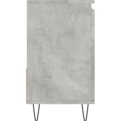 vidaXL Badkamerkast 65x33x60 cm bewerkt hout betongrijs