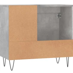 vidaXL Badkamerkast 65x33x60 cm bewerkt hout betongrijs