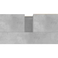 vidaXL Badkamerkast 65x33x60 cm bewerkt hout betongrijs