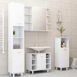 vidaXL Badkamerkast 65x33x60 cm bewerkt hout grijs sonoma eikenkleurig