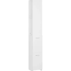 vidaXL Badkamerkast 25x26,5x170 cm bewerkt hout wit