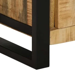 vidaXL Badkamerkast 40x30x90 cm massief ruw mangohout