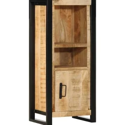 vidaXL Badkamerkast 40x30x90 cm massief ruw mangohout