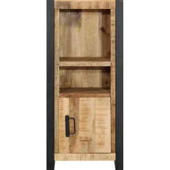 vidaXL Badkamerkast 40x30x90 cm massief ruw mangohout