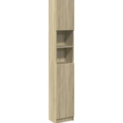 vidaXL Badkamerkast 32x25,5x190 cm spaanplaat sonoma eikenkleurig