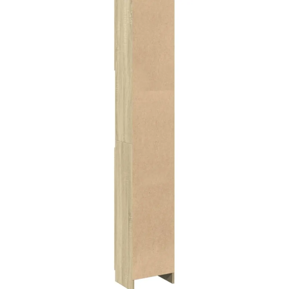 vidaXL Badkamerkast 32x25,5x190 cm spaanplaat sonoma eikenkleurig