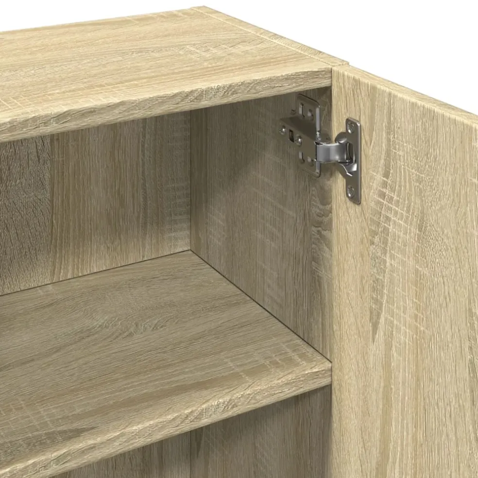 vidaXL Badkamerkast 32x25,5x190 cm spaanplaat sonoma eikenkleurig