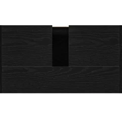 vidaXL Badkamerkast 60x33x60 cm spaanplaat zwart eikenkleurig