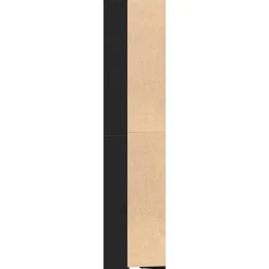 vidaXL Badkamerkast Zwart Eiken 30x30x183,5 cm Bewerkt Hout