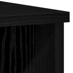 vidaXL Badkamer Kast Zwart Eiken 60 x 32 x 54 cm Bewerkt hout