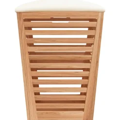 vidaXL Badkamerkruk 40,5x40,5x56 cm massief walnotenhout
