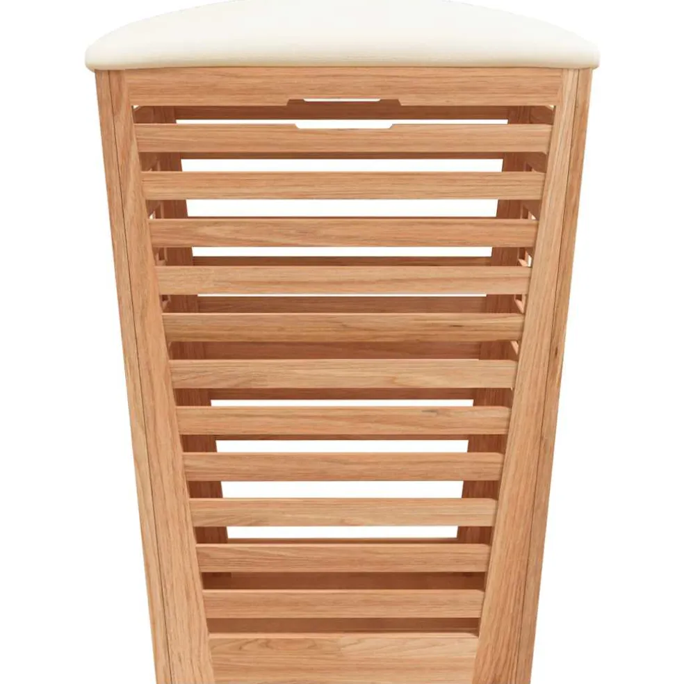 vidaXL Badkamerkruk 40,5x40,5x56 cm massief walnotenhout