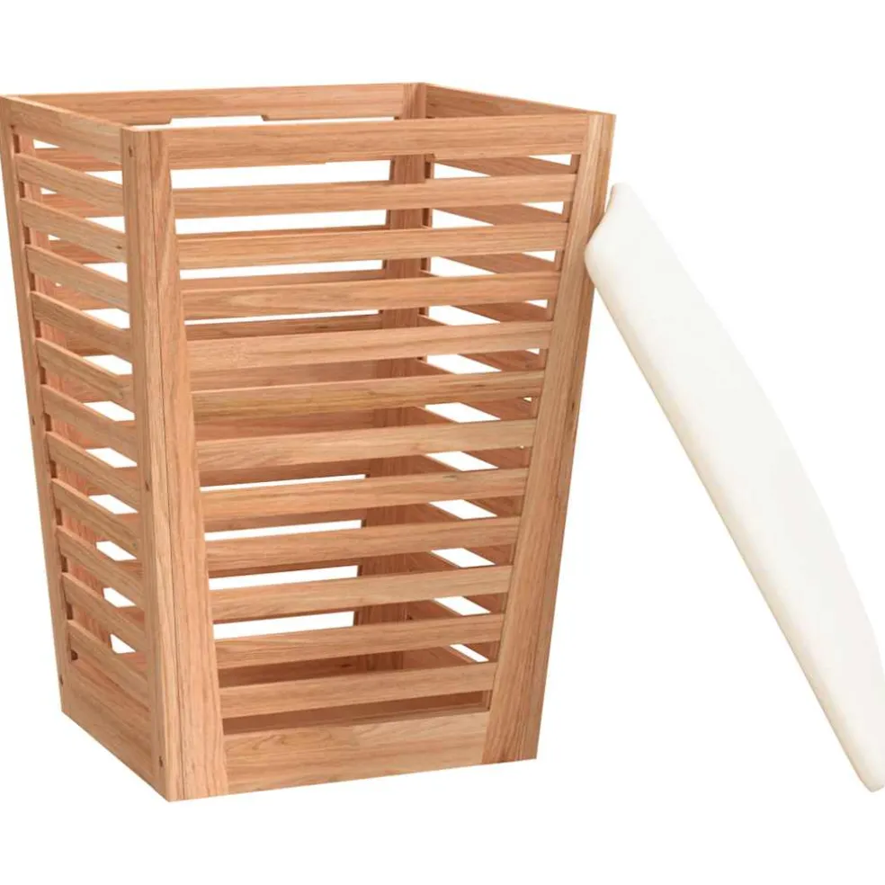 vidaXL Badkamerkruk 40,5x40,5x56 cm massief walnotenhout