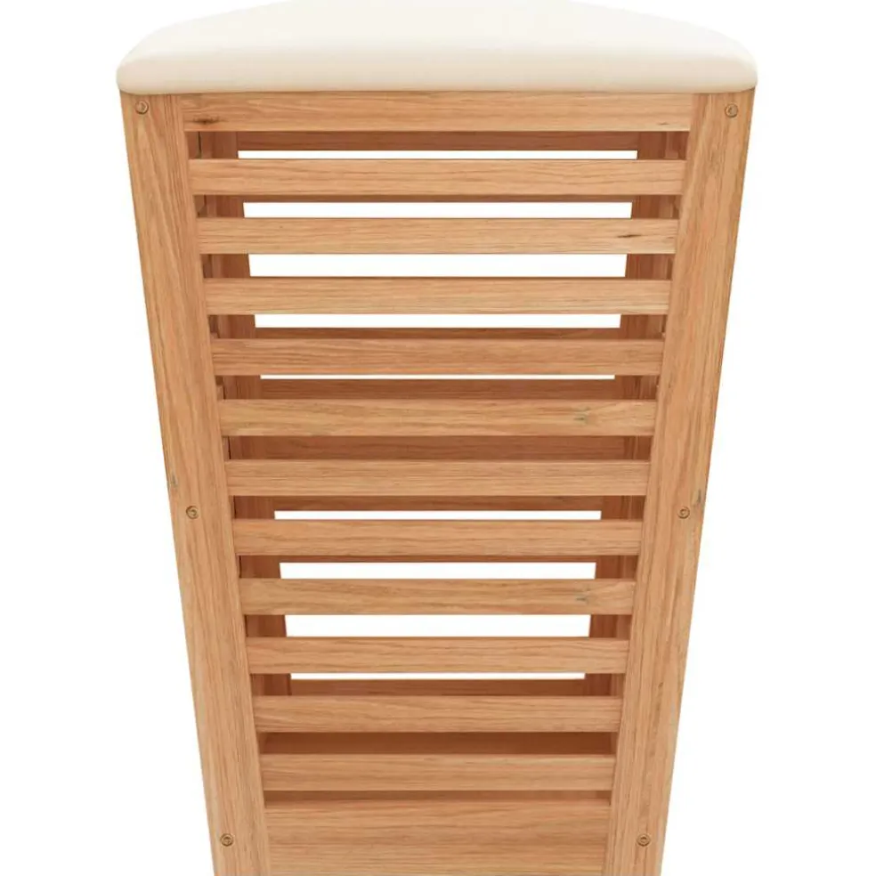 vidaXL Badkamerkruk 40,5x40,5x56 cm massief walnotenhout