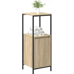 vidaXL Badkamermeubel met planken 36x35x95 cm Sonoma eikenkleurig