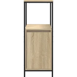 vidaXL Badkamermeubel met planken 36x35x95 cm Sonoma eikenkleurig