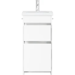 vidaXL Badkamermeubel met Wasbak Wit 42 x 40 x 84,5 cm Bewerkt hout