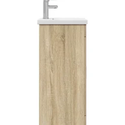 vidaXL Badkamermeubel met Wasbak Sonoma Eiken 42 x 40 x 84,5 cm