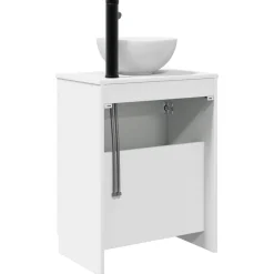 vidaXL Badkamermeubel met Wasbak Wit 54 x 35 x 83 cm Bewerkt hout