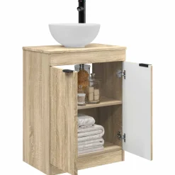 vidaXL Badkamermeubel met Wasbak Sonoma Eiken 54 x 35 x 83 cm