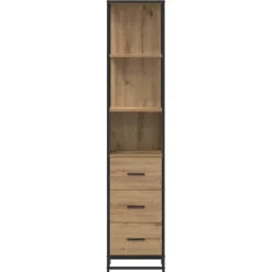vidaXL Badkamermeubelset Artisan Eiken 35 x 37,5 x 166 cm Bewerkt hout