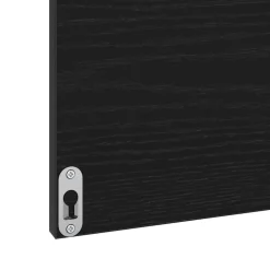 vidaXL Badkamermeubelset 3 st Zwart Eiken 61 x 39 x 45 cm Bewerkt hout