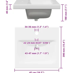 vidaXL Badkamermeubelset 2 st Zwarte Eik en Wit 42 x 39 x 45 cm