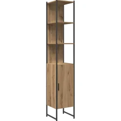 vidaXL Badkamermeubelset 4 st Bruin 33 x 33 x 185,5 cm Bewerkt hout