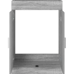 vidaXL Badkamer Onder Wasbak Kast Grijs Sonoma 56 x 37,5 x 81 cm