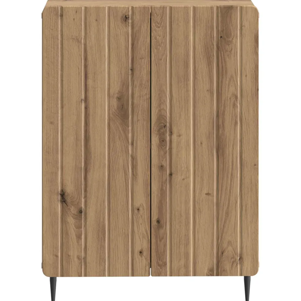 vidaXL Badkamer Opbergkast ZWOLLE Artisanaal eiken 59,5 x 31 x 79,5 cm