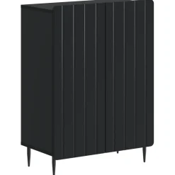 vidaXL Badkamer Opbergkast ZWOLLE Zwart 59,5 x 31 x 79,5 cm
