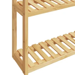 vidaXL Badkamerrek 3-laags wandmontage 60x15x54 cm bamboe