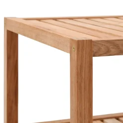 vidaXL Badkamerrek 65x40x55 cm massief walnotenhout