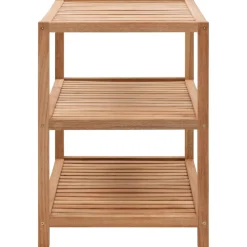 vidaXL Badkamerrek 65x40x55 cm massief walnotenhout