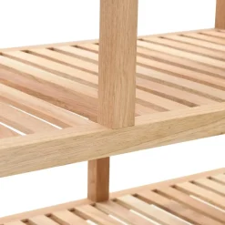 vidaXL Badkamerrek 100x40x65 cm massief walnotenhout