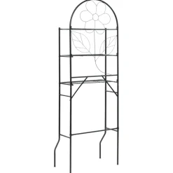 vidaXL Badkamerrek 60x33x174 cm zwart