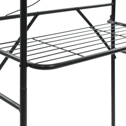 vidaXL Badkamerrek 60x33x174 cm zwart