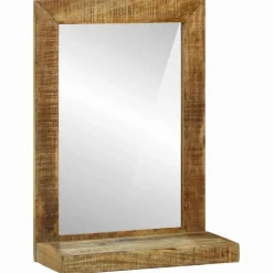 vidaXL Badkamer Spiegel Bruin 50 x 22 x 70 cm Massief Mango Hout
