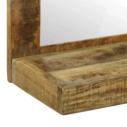 vidaXL Badkamer Spiegel Bruin 50 x 22 x 70 cm Massief Mango Hout