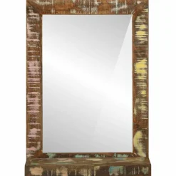 vidaXL Badkamer Spiegel Bruin 50 x 22 x 70 cm Massief Gerecycled Hout