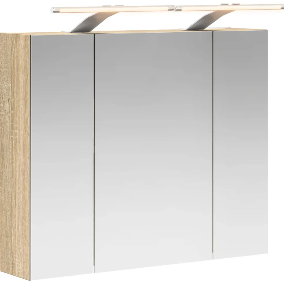 vidaXL Badkamer spiegelkast Sonoma Eiken 60 x 14,5 x 50 cm