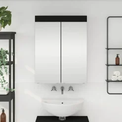 vidaXL Badkamer spiegelkast TULUM Beton Grijs 60 x 16,5 x 78 cm